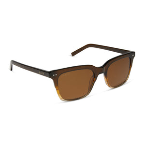 Billie XL Square Sunglasses | Whiskey Fade & Brown | DIFF Eyewear