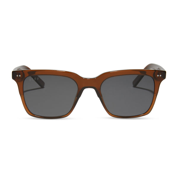 billie - whiskey + grey polarized sunglasses