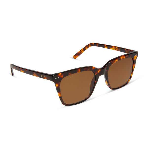 billie xl - rich tortoise + brown + polarized sunglasses 2