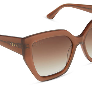 Diff Blaire sunglasses in Cafe Ole brown Blaire Square Sunglasses | Macchiato & Brown Gradient | DIFF  main image 2