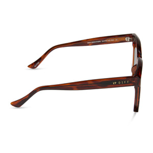 Blythe Square Sunglasses | Mahogany Tortoise & Grey | DIFF  display picture 3