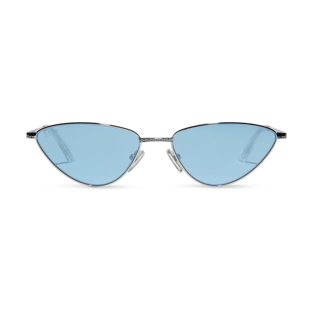 Milky Blue Cat Eye Sunglasses