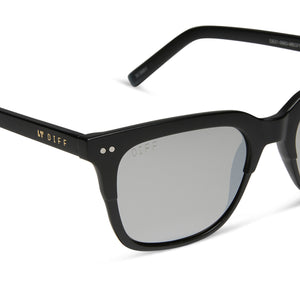 Bobby Square Sunglasses | Matte Black & Grey Mirror | DIFF  display picture 2