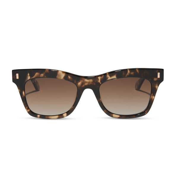 bradley - espresso tortoise + brown gradient + polarized sunglasses