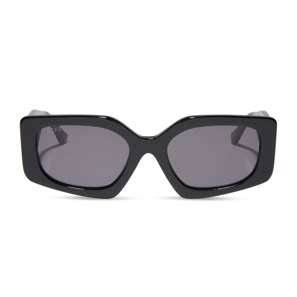 BRB Square Sunglasses | Black & Grey | DIFF Eyewear