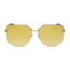 Color swatch for bree - gold + brilliant gold mirror + polarized sunglasses