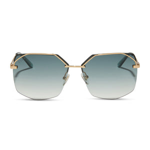 diff eyewear bree gold g15 gradient sunglasses front view