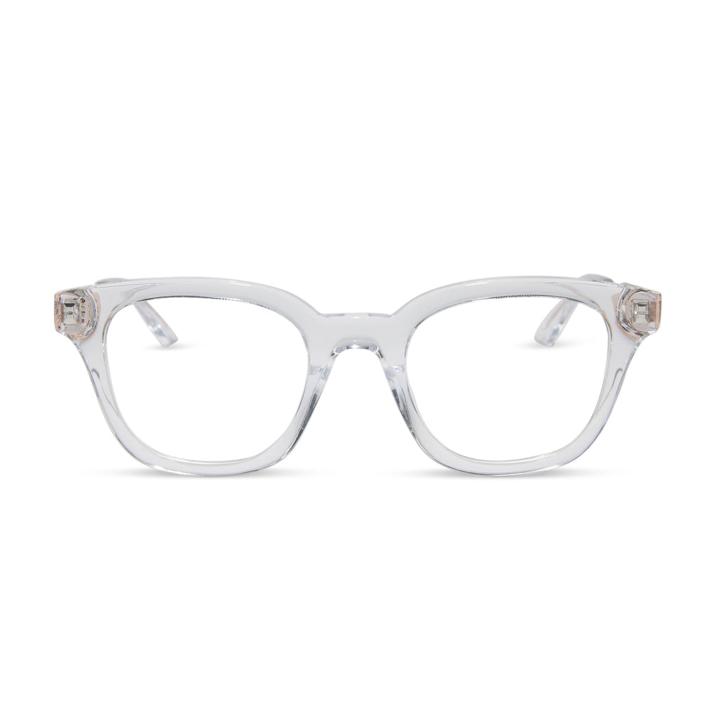 BRIDGET - CLEAR + GOLD + GLASSES