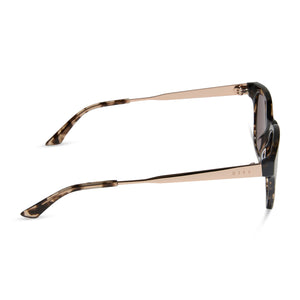 DIFF Eyewear Round Tortoise Sunglasses Polarized‎ Unisex Retro Style 51mm Bridget Round Sunglasses | Espresso Tort & Brown | DIFF Eyewear main image 3