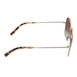 BROOKLYN - GOLD + BROWN GRADIENT SUNGLASSES