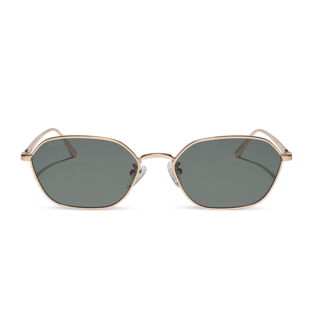 KENNEDY - BRUSHED GOLD + G15 SUNGLASSES