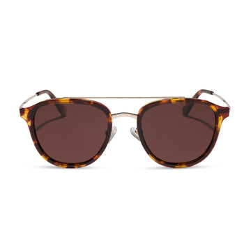 Camden Aviator Sunglasses | Dark Olive Crystal & G15 | DIFF Eyewear