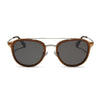 Color swatch for camden - matte black + grey gradient polarized sunglasses