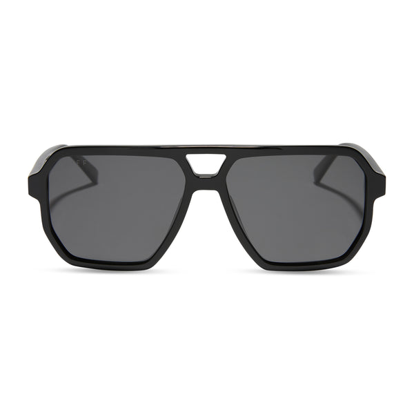cameron - black + grey + polarized sunglasses