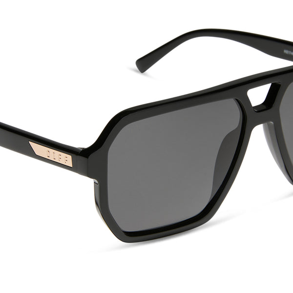 cameron - black + grey + polarized sunglasses 4