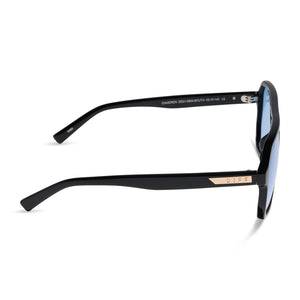 Cameron Sunglasses | Black & Light Blue Tint | DIFF Eyewear display picture 1