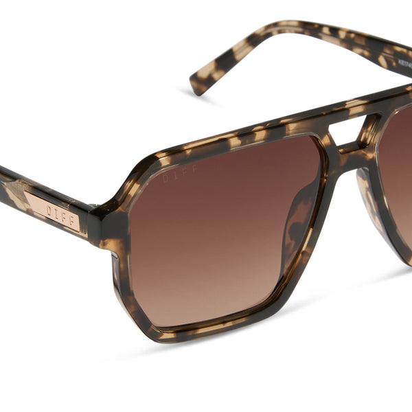 cameron - espresso tortoise + brown gradient + polarized sunglasses 4