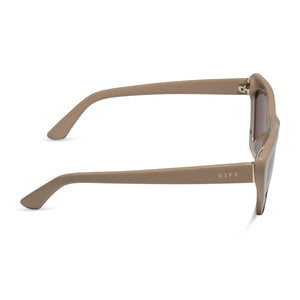 DIFF sunglasses brand new in case - clear light brown Amazon.com: DIFF Hailey Lightweight Square Sunglasses for  main image 2