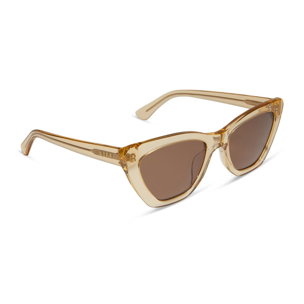 camila - honey crystal + brown sunglasses 1