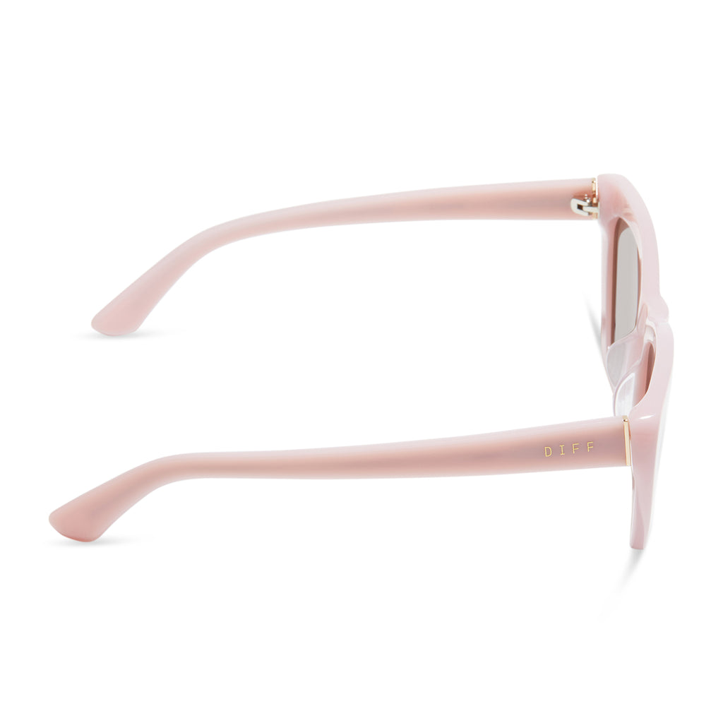 Camila Cateye Sunglasses | Pink Velvet & Brown | DIFF Eyewear