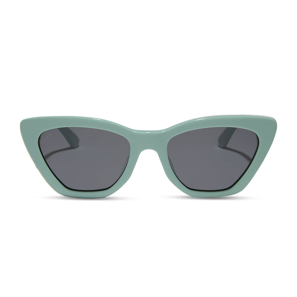camila - steel teal + grey + polarized sunglasses