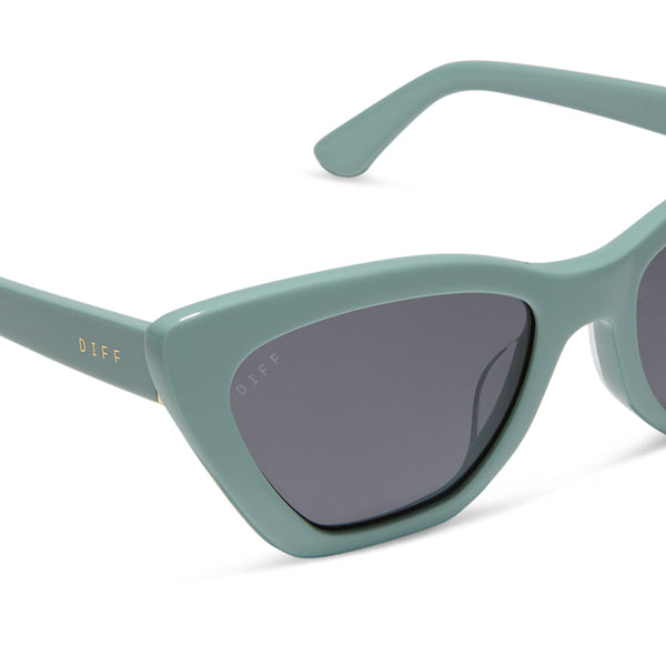 camila - steel teal + grey + polarized sunglasses 4