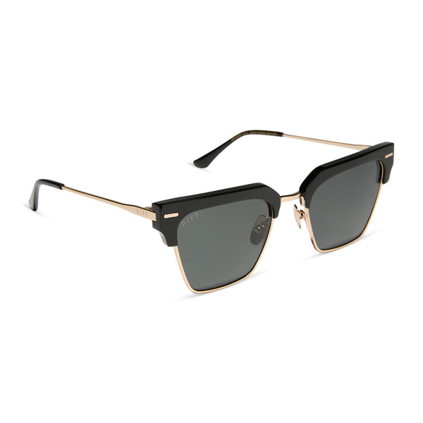 capri - black + grey + polarized sunglasses 2