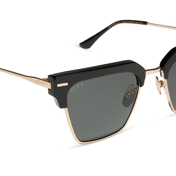capri - black + grey + polarized sunglasses 4