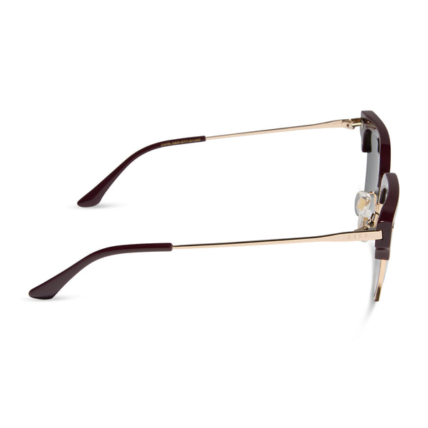 capri - dark cherry lacquer + grey + polarized sunglasses 3