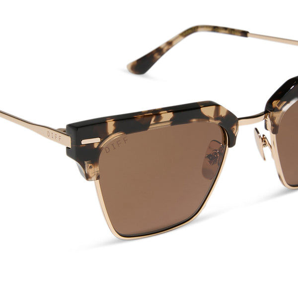 capri - espresso tortoise + brown sunglasses 4