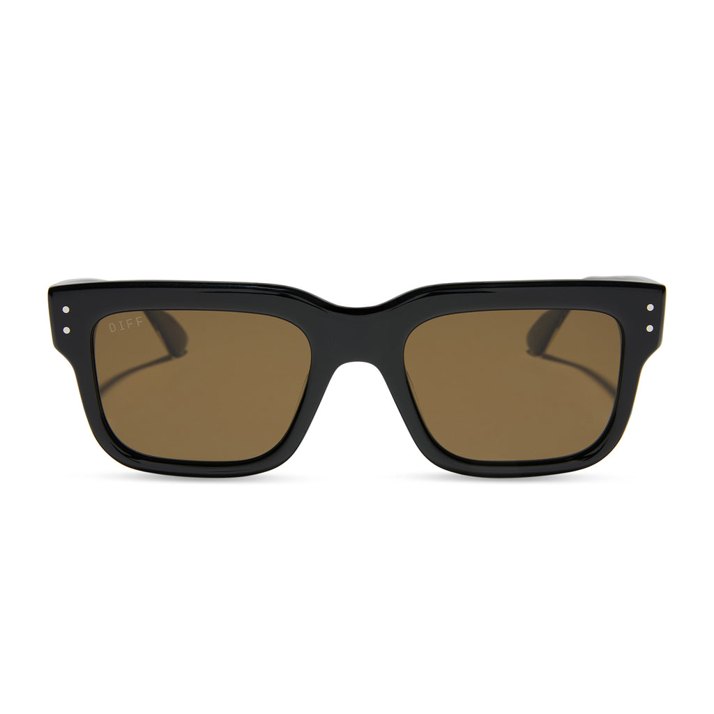 CASH - BLACK + BROWN + POLARIZED SUNGLASSES