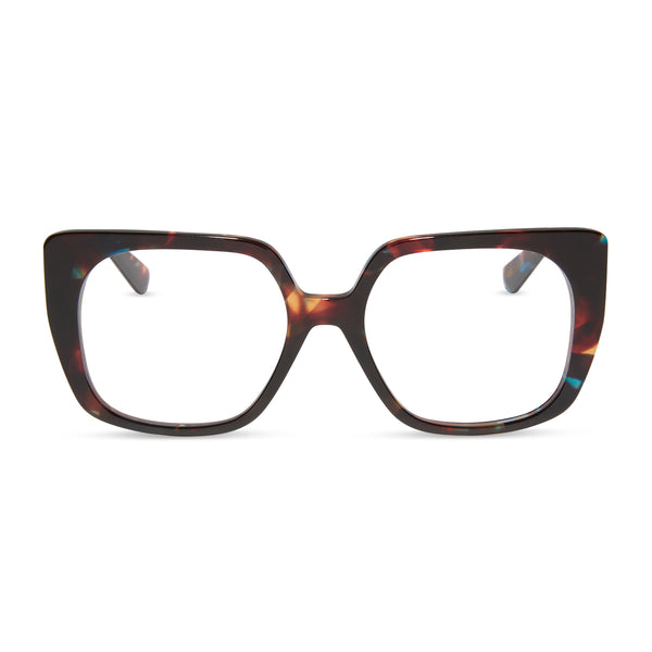 Cecilia Square Glasses | Confetti Tortoise | DIFF Eyewear