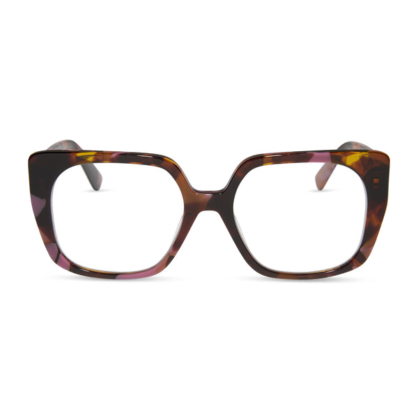 Cecilia Square Glasses | Torino Tortoise | DIFF Eyewear display picture 2