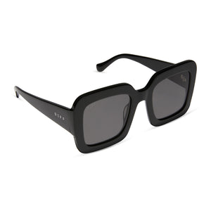 Charise Square Sunglasses | Black & Grey | DIFF Eyewear
