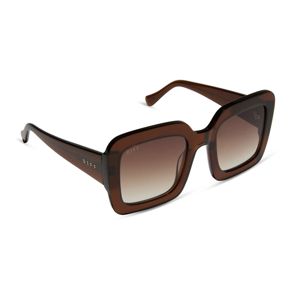 charise - whiskey + brown gradient + polarized sunglasses 2