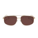 CHARLEY - GOLD + BROWN + POLARIZED SUNGLASSES