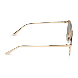 Charley Navigator Sunglasses | Gold & Brown | DIFF Eyewear