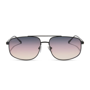 Charley Navigator Sunglasses | Black & Twilight Gradient | DIFF