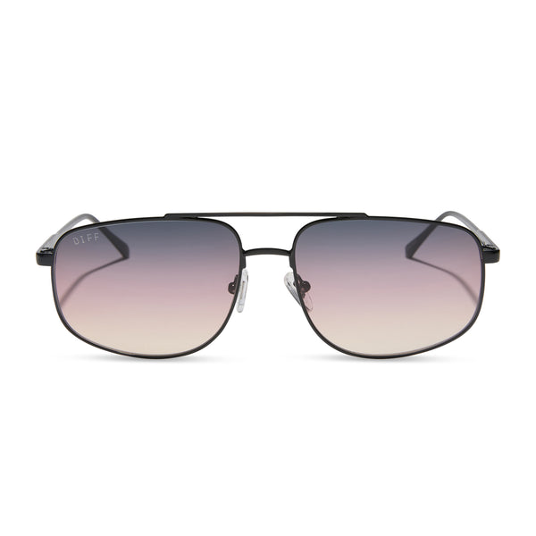 Charley Navigator Sunglasses | Black & Twilight Gradient | DIFF