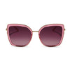 Color swatch for clarisse - black + grey sunglasses