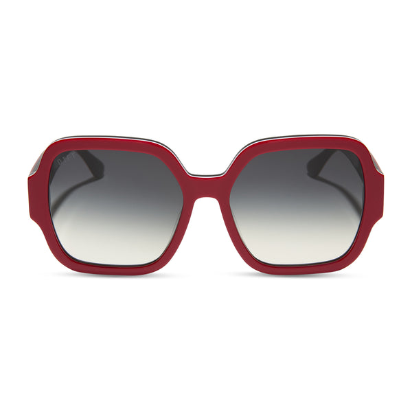 Diff Eyewear Bold Red Sunglasses Amazon.com: DIFF Sport Blazer Designer Oversized Shield  main image 4