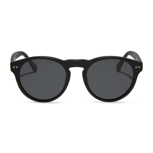 cody - matte black + grey polarized sunglasses
