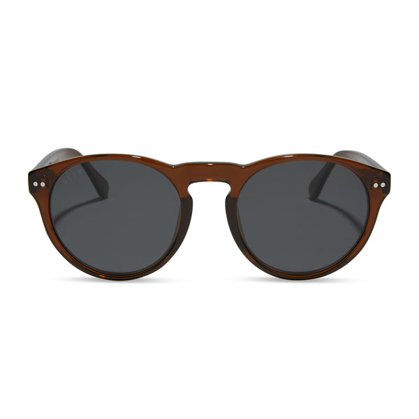 cody xl - whiskey crystal + grey polarized sunglasses