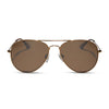Color swatch for cruz - gold + pink mirror sunglasses
