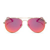 Color swatch for cruz - gold + red hot summer mirror + polarized sunglasses