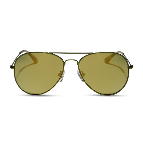 cruz - moss metal + moss mirror sunglasses