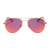 Color swatch for cruz xs - gold + red hot summer mirror + polarized sunglasses