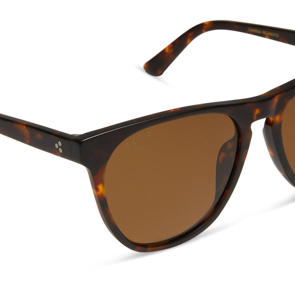 darren - matte rich tortoise + brown + polarized sunglasses 4