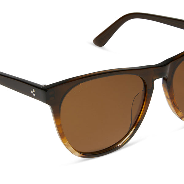 darren - mocha + brown + polarized sunglasses 4