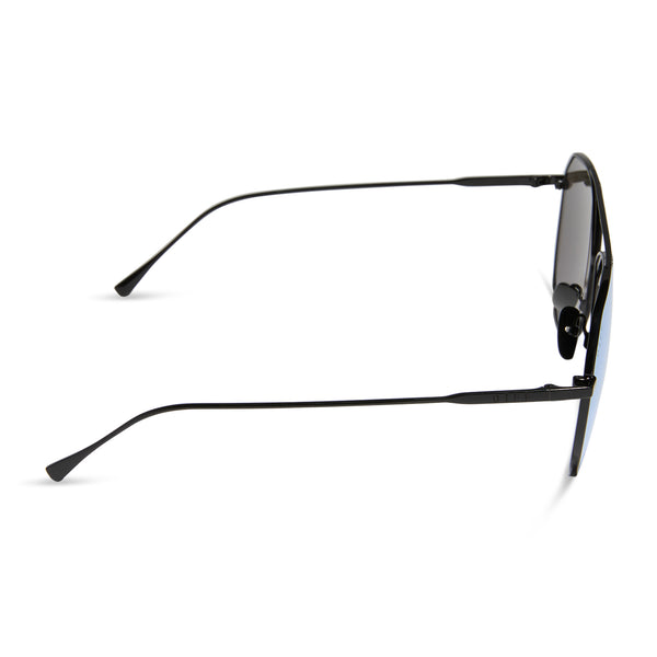 dash - black + lavender mirror sunglasses 3